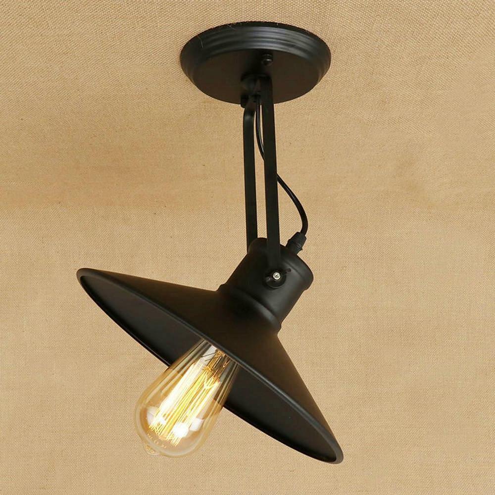 Round Metal Coastal Pendant Light with Large Dynamic LED Bulb