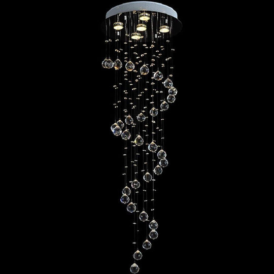 Modern Spherical Crystal LED Chandelier