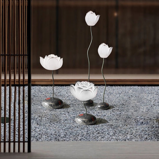 Short Fancy Lotus Aesthetics LED Flower Floor Lamp