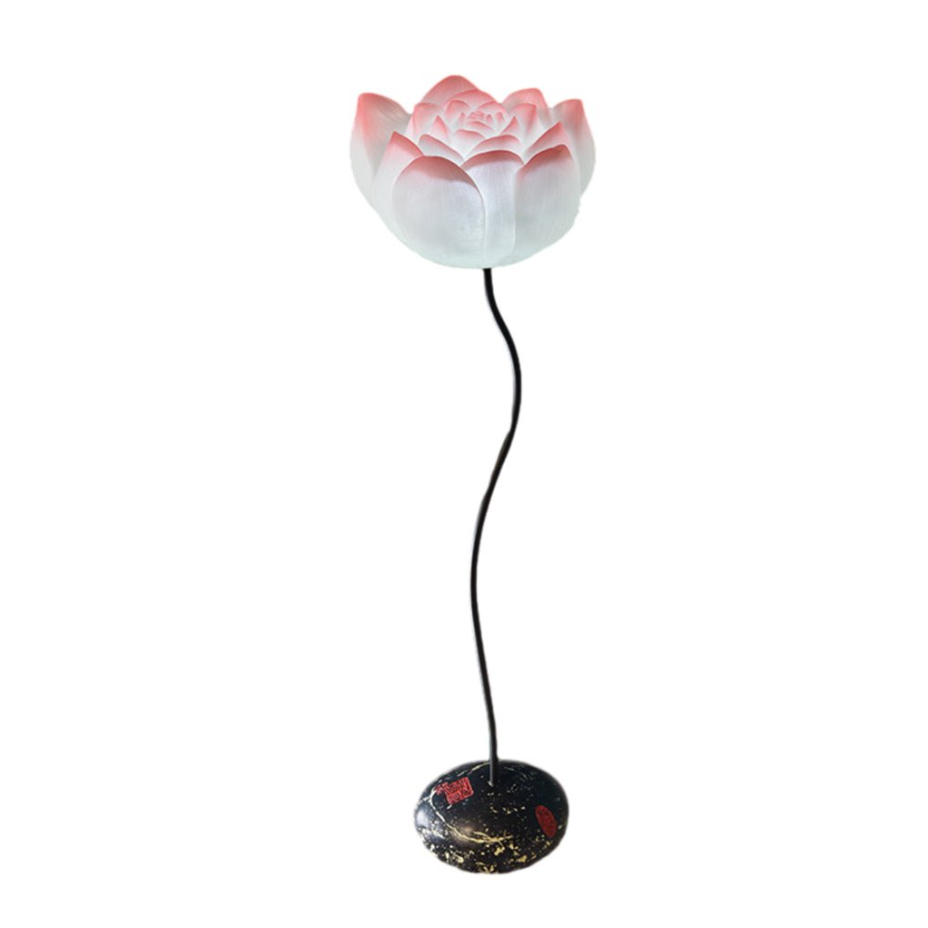 Short Fancy Lotus Aesthetics LED Flower Floor Lamp