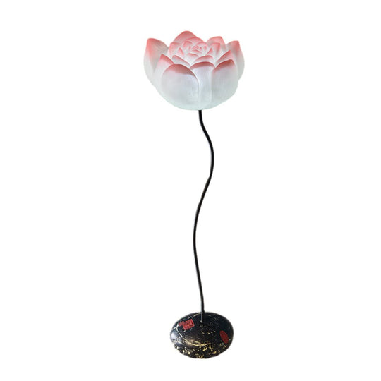 Short Fancy Lotus Aesthetics LED Flower Floor Lamp