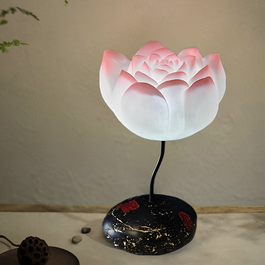 Short Fancy Lotus Aesthetics LED Flower Floor Lamp