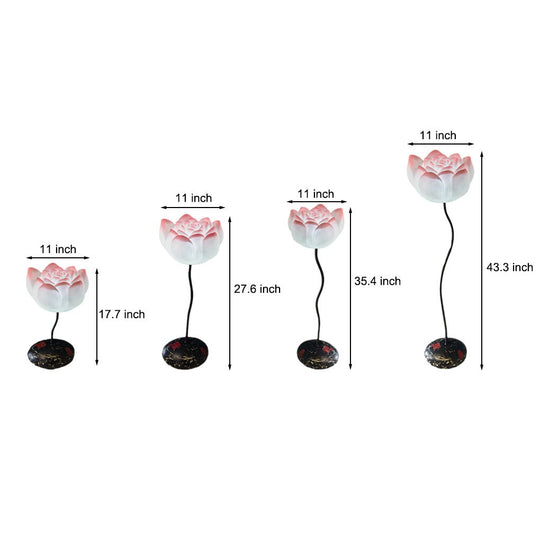 Short Fancy Lotus Aesthetics LED Flower Floor Lamp