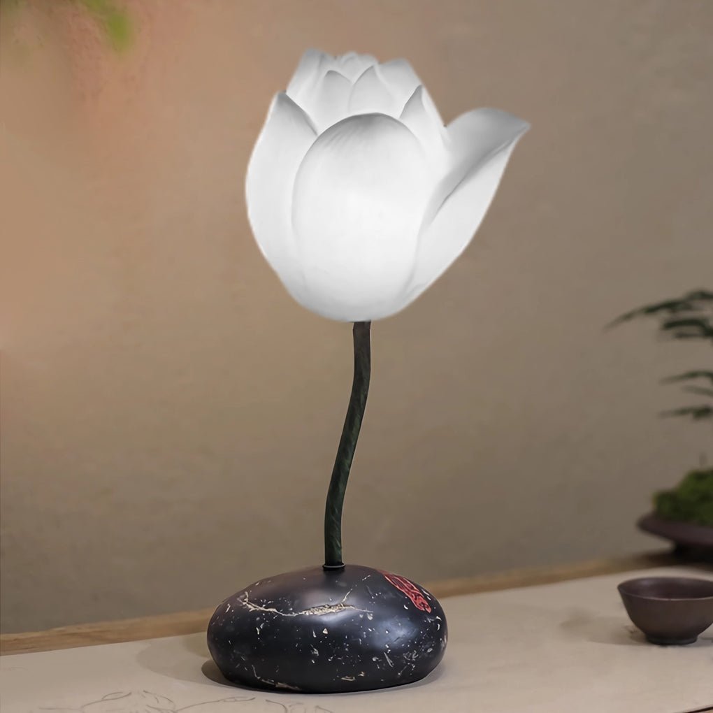 Short Fancy Lotus Aesthetics LED Flower Floor Lamp