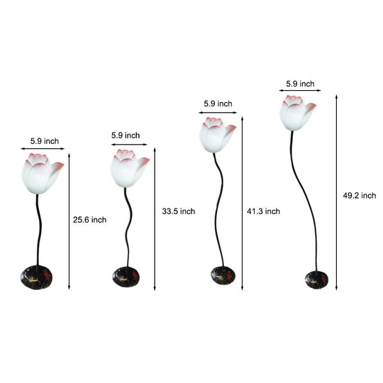 Short Fancy Lotus Aesthetics LED Flower Floor Lamp