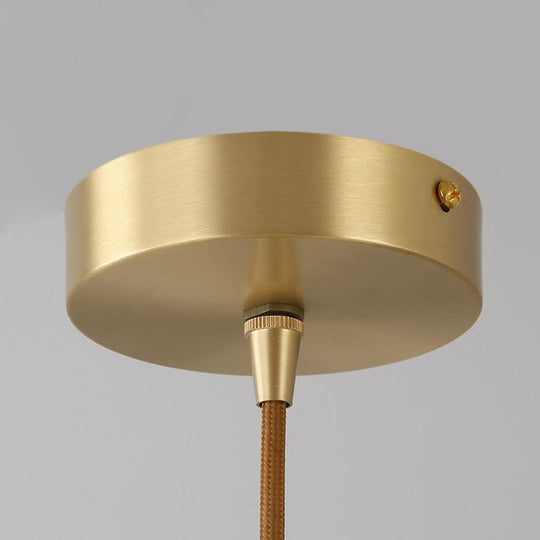 Circle LED Gold Modern Pendant Light Hanging Lamp