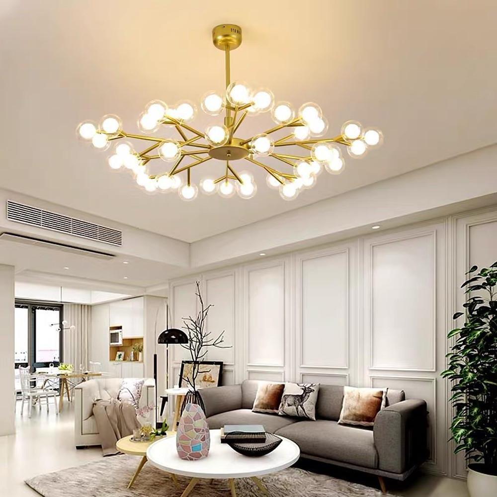 45 Lights LED Cluster Design Glass Modern Chandelier