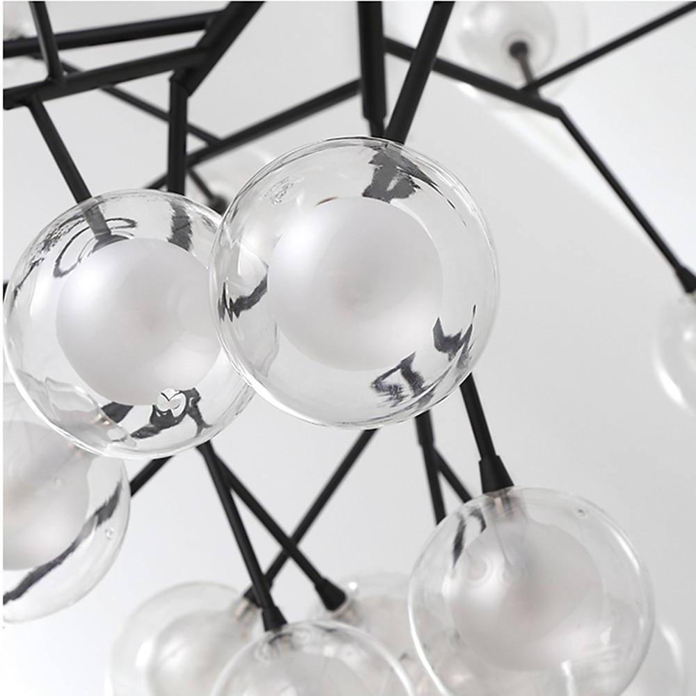 45-Light Cluster Branches Design Glass LED Modern Chandelier