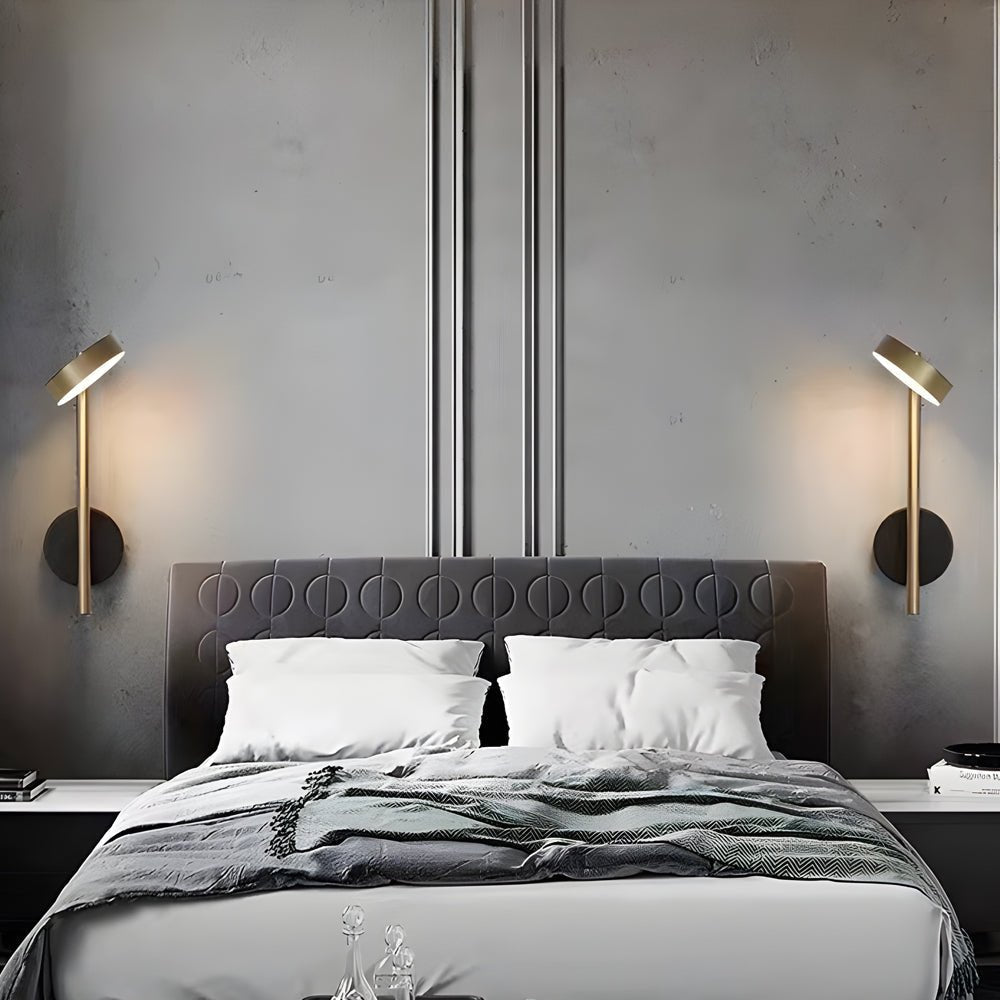 Simple Adjustable Round LED Aluminum Nordic Wall Light