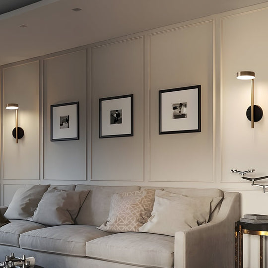 Simple Adjustable Round LED Aluminum Nordic Wall Light