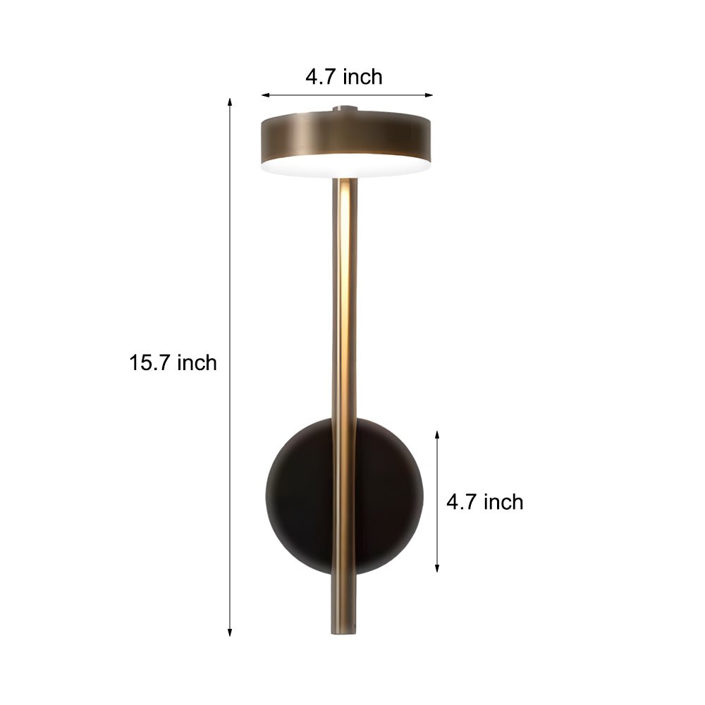 Simple Adjustable Round LED Aluminum Nordic Wall Light