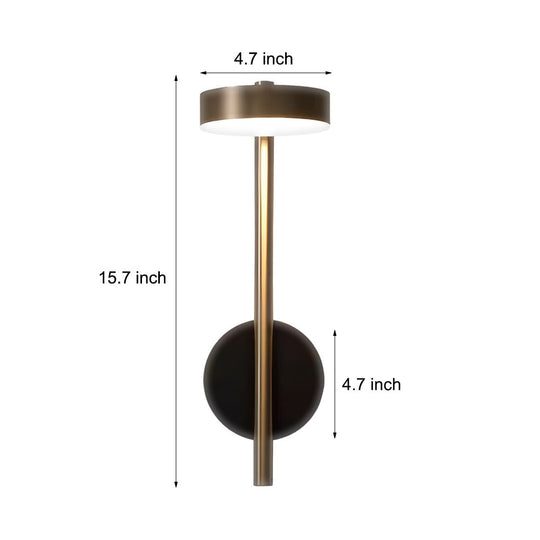 Simple Adjustable Round LED Aluminum Nordic Wall Light