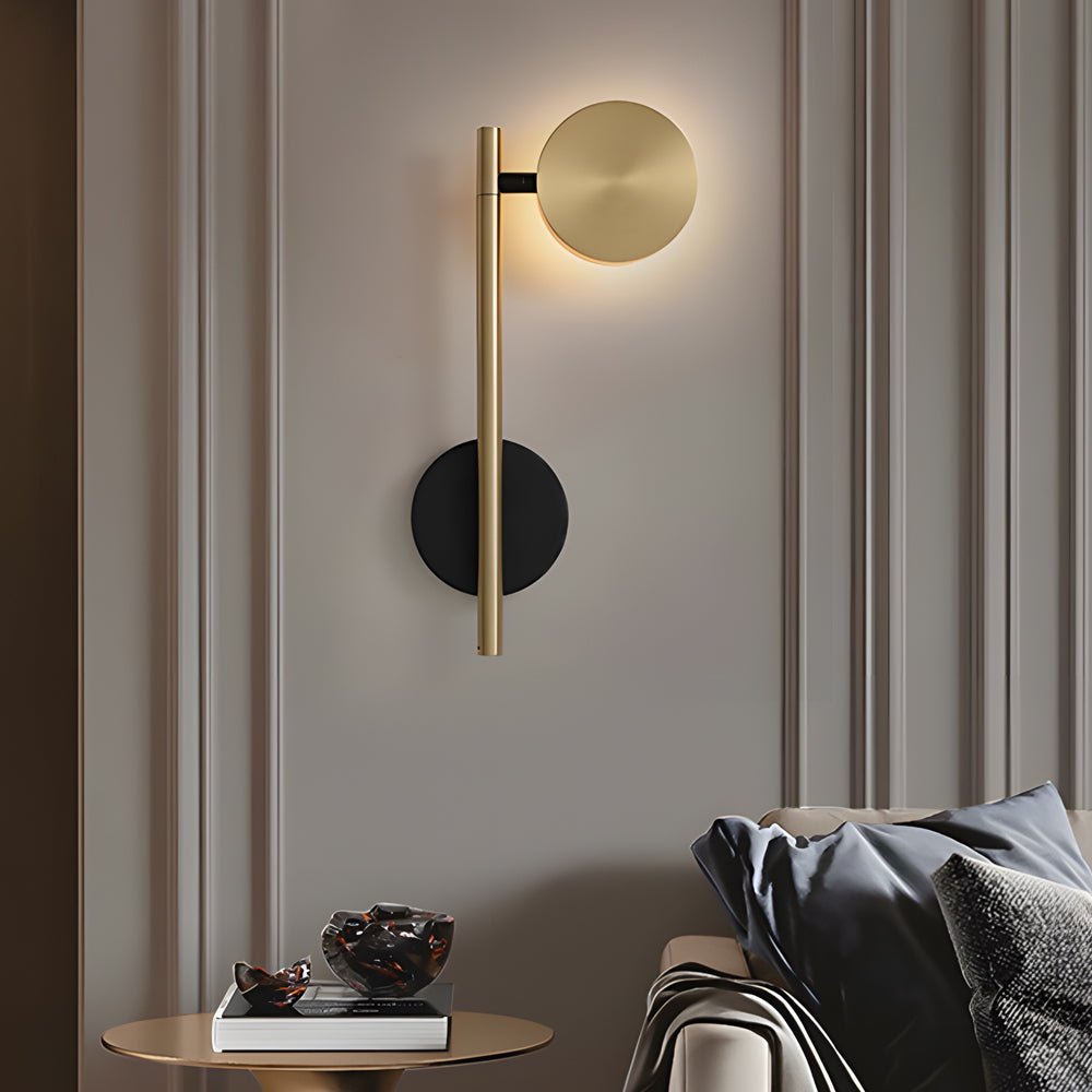 Simple Adjustable Round LED Aluminum Nordic Wall Light