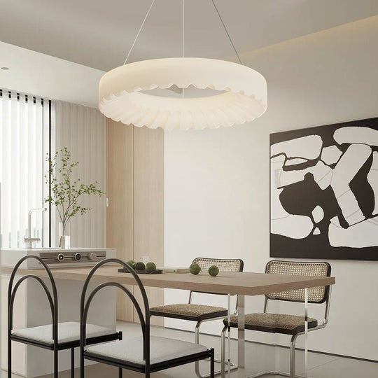 Circle Clouds Ring Chandelier with 3-Step Dimming LED