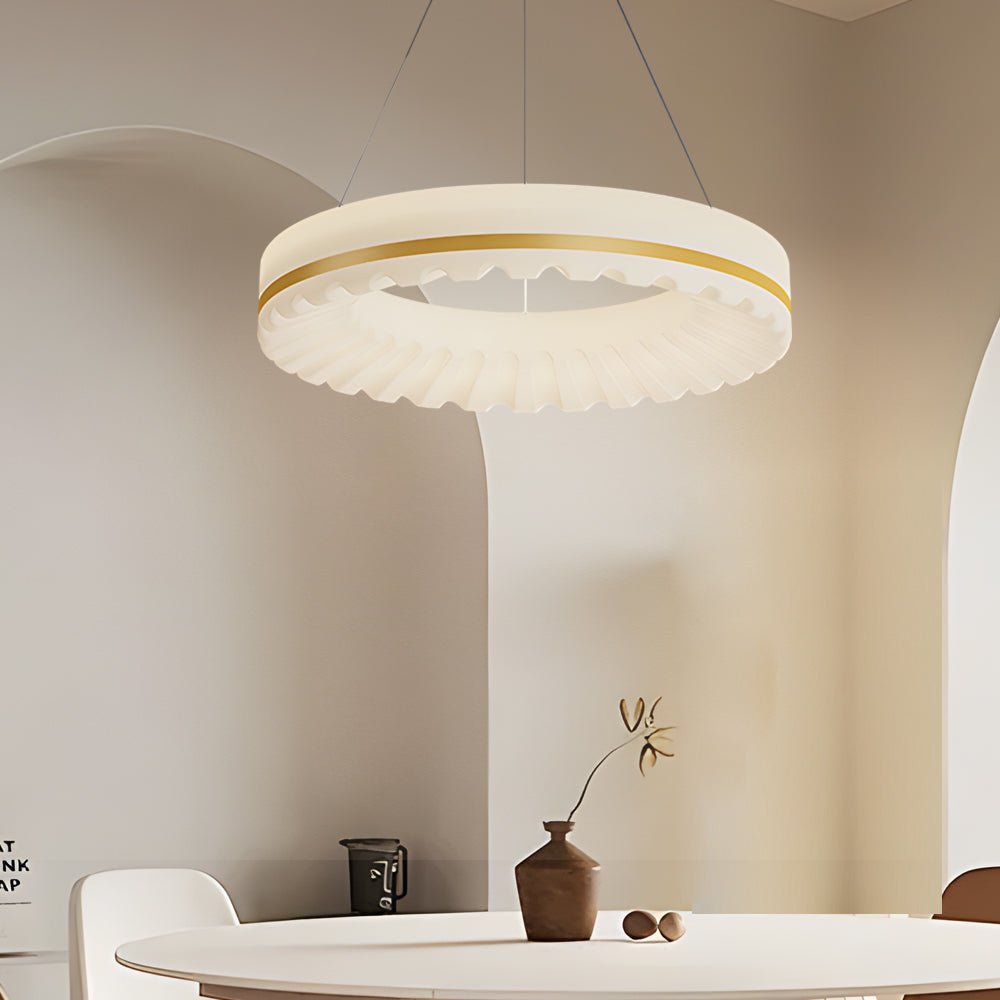 Circle Clouds Ring Chandelier with 3-Step Dimming LED
