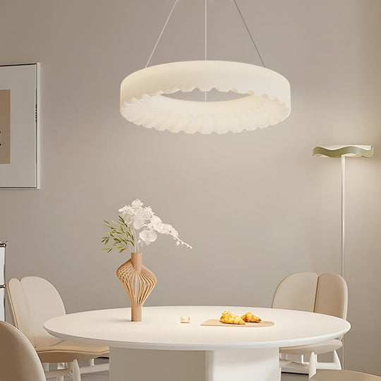 Circle Clouds Ring Chandelier with 3-Step Dimming LED