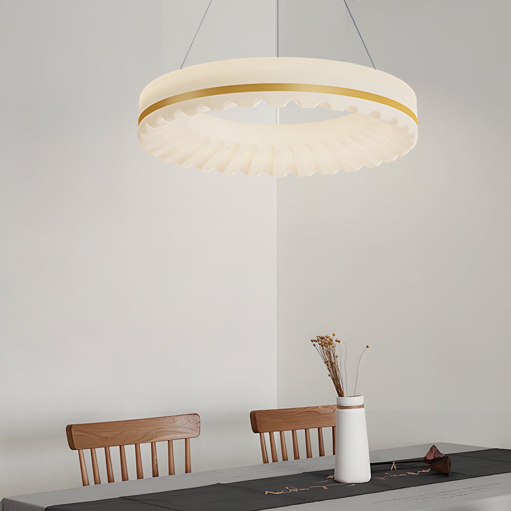 Circle Clouds Ring Chandelier with 3-Step Dimming LED