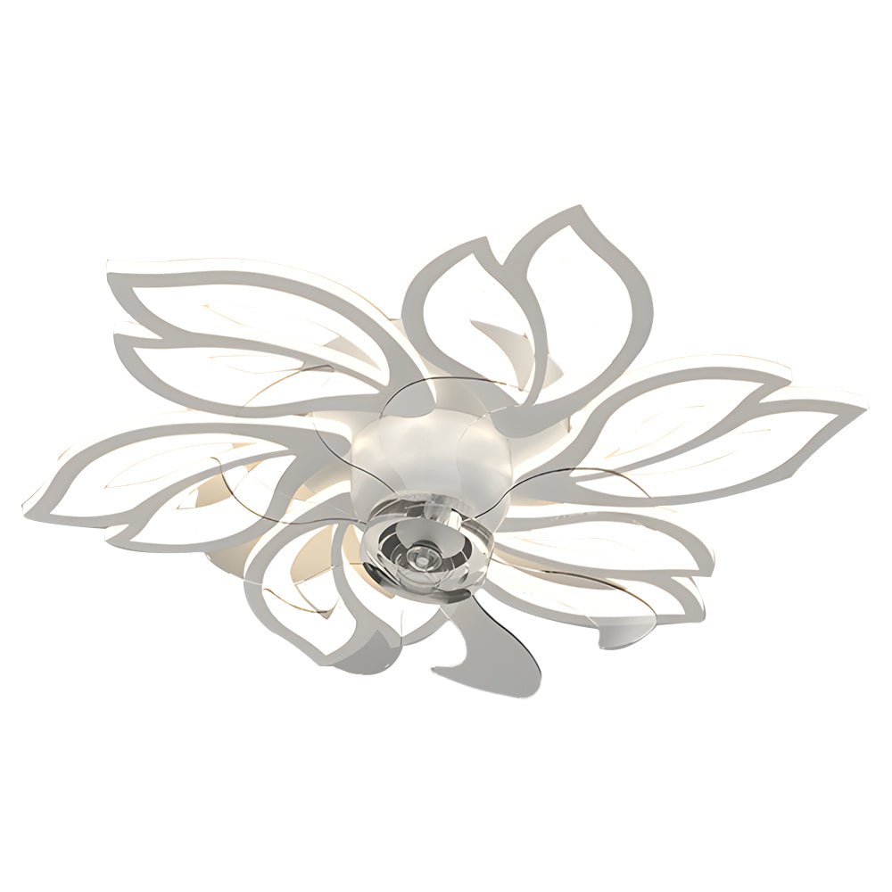 Simple Flowers 3-Step Dimming Modern Ceiling Fan Light