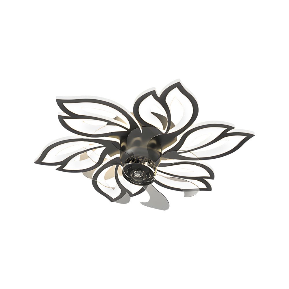 Simple Flowers 3-Step Dimming Modern Ceiling Fan Light