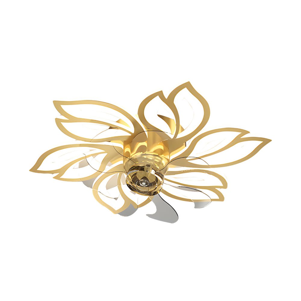 Simple Flowers 3-Step Dimming Modern Ceiling Fan Light