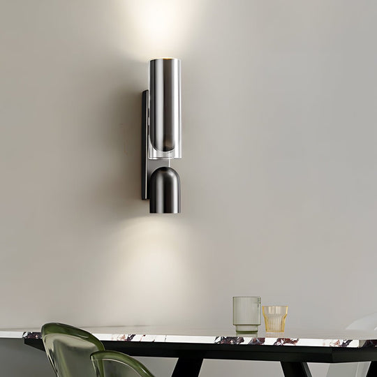 Simple Iron Cylinder Adjustable Modern Wall Lamp
