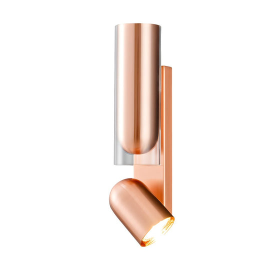 Simple Iron Cylinder Adjustable Modern Wall Lamp