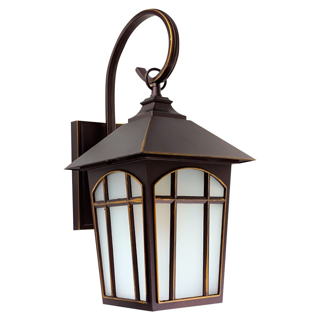 Retro Iron Glass LED Outdoor Wall Light Waterproof