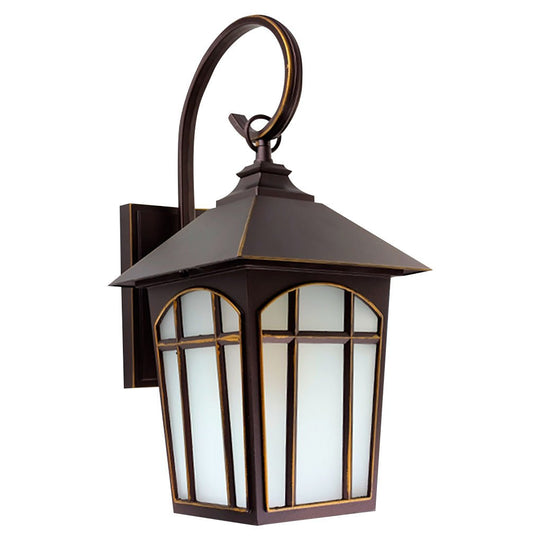 Retro Iron Glass LED Outdoor Wall Light Waterproof