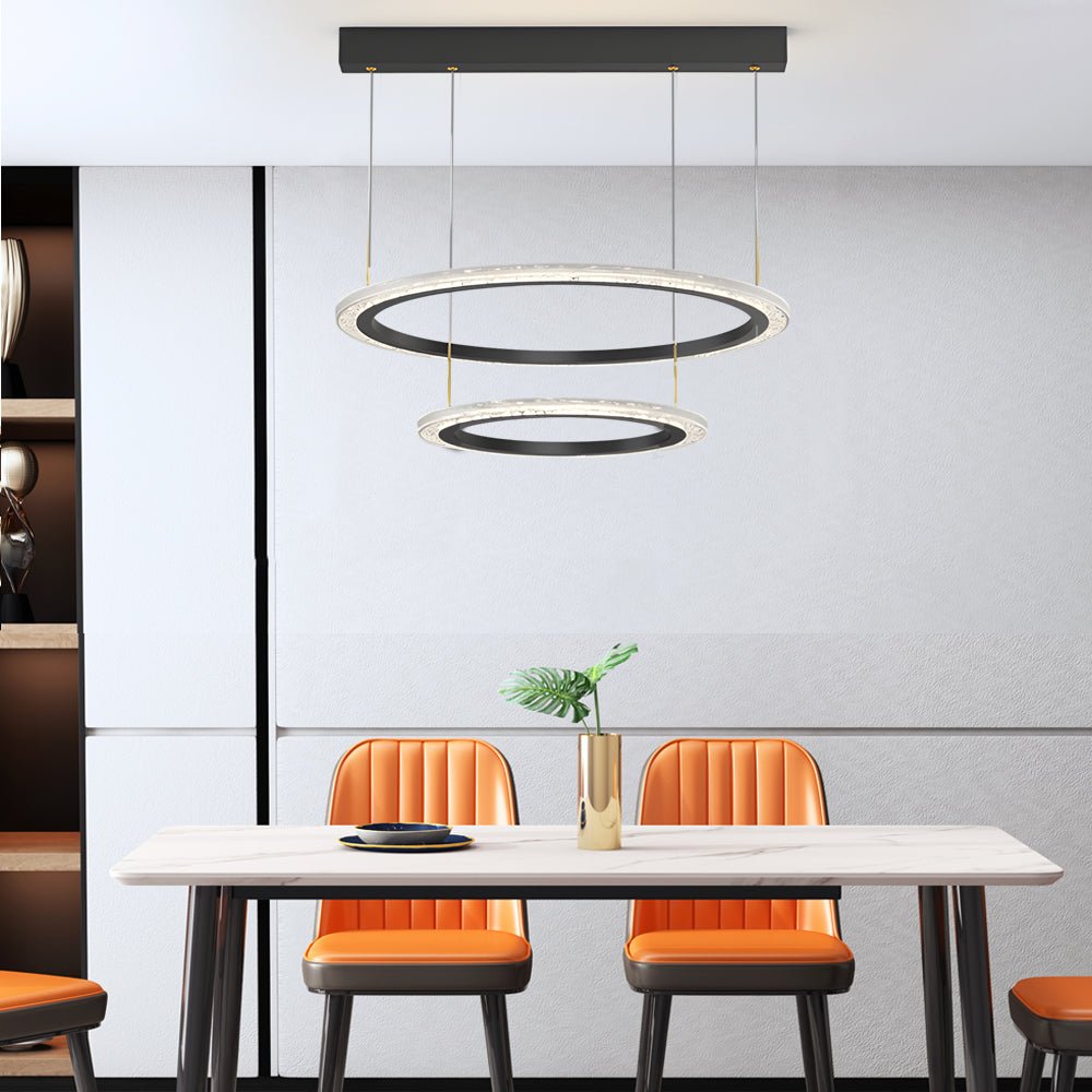 Simple Ring Chandelier with 3-Step Dimming