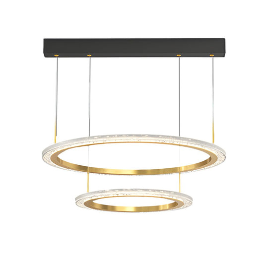 Simple Ring Chandelier with 3-Step Dimming
