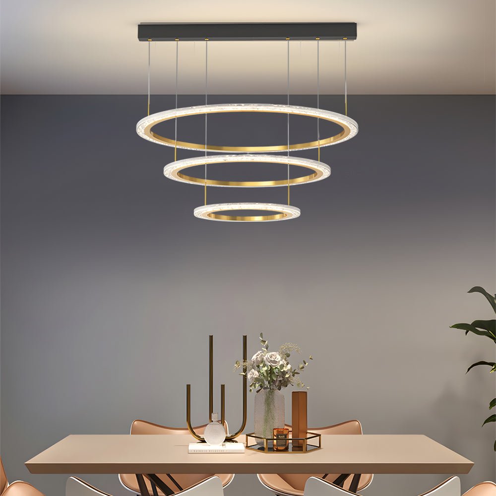 Simple Ring Chandelier with 3-Step Dimming