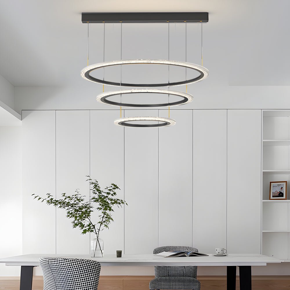 Simple Ring Chandelier with 3-Step Dimming