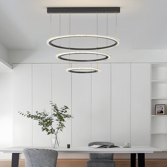 Simple Ring Chandelier with 3-Step Dimming