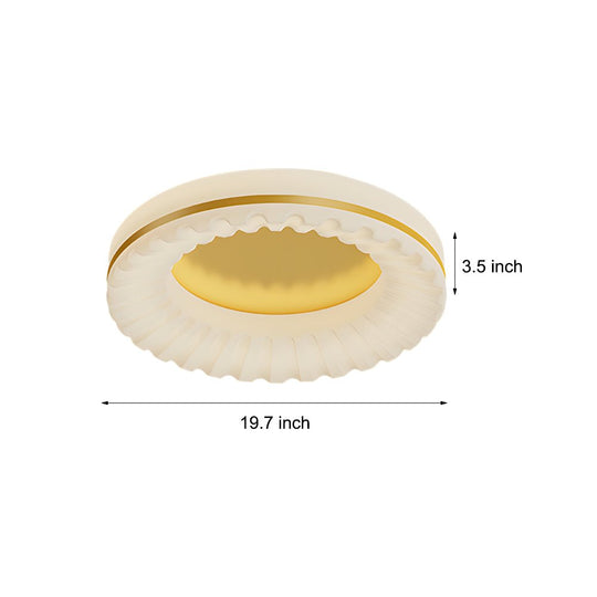 Simple Round Acrylic 3-Step Dimming LED Ceiling Light