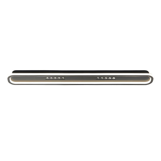 Modern Rounded Rectangular LED Ceiling Light – 3-Step Dimming