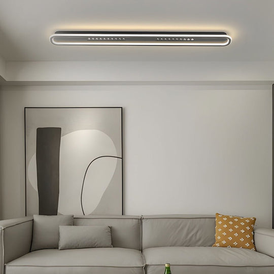 Modern Rounded Rectangular LED Ceiling Light – 3-Step Dimming