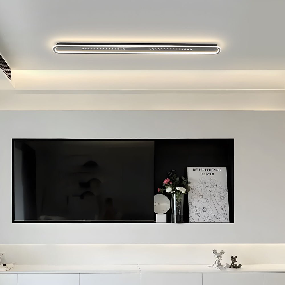 Modern Rounded Rectangular LED Ceiling Light – 3-Step Dimming