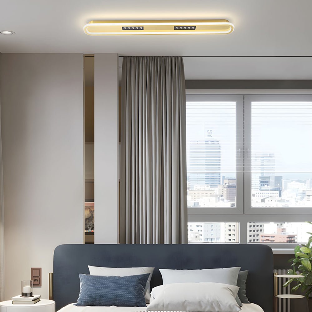 Modern Rounded Rectangular LED Ceiling Light – 3-Step Dimming