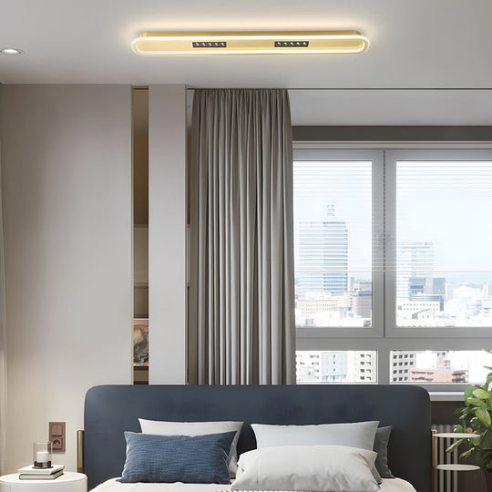 Modern Rounded Rectangular LED Ceiling Light – 3-Step Dimming