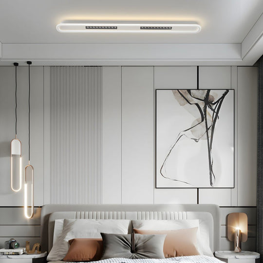 Modern Rounded Rectangular LED Ceiling Light – 3-Step Dimming