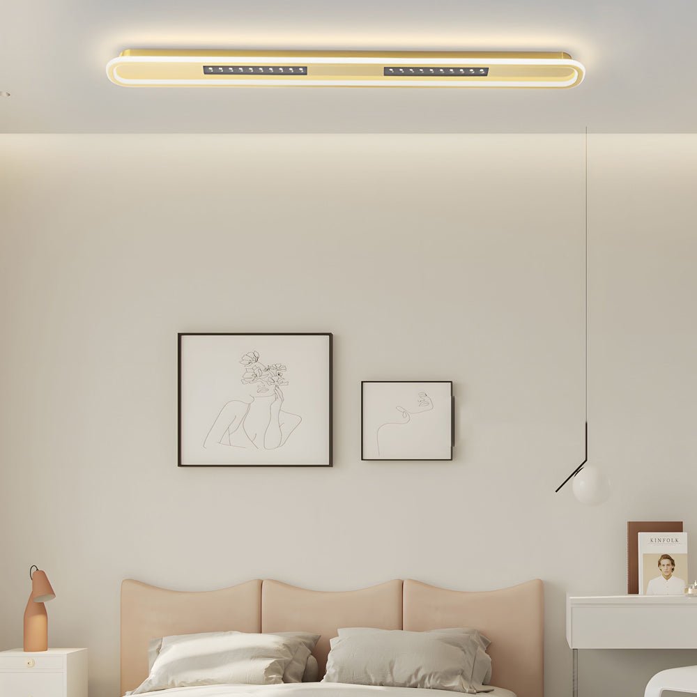 Modern Rounded Rectangular LED Ceiling Light – 3-Step Dimming