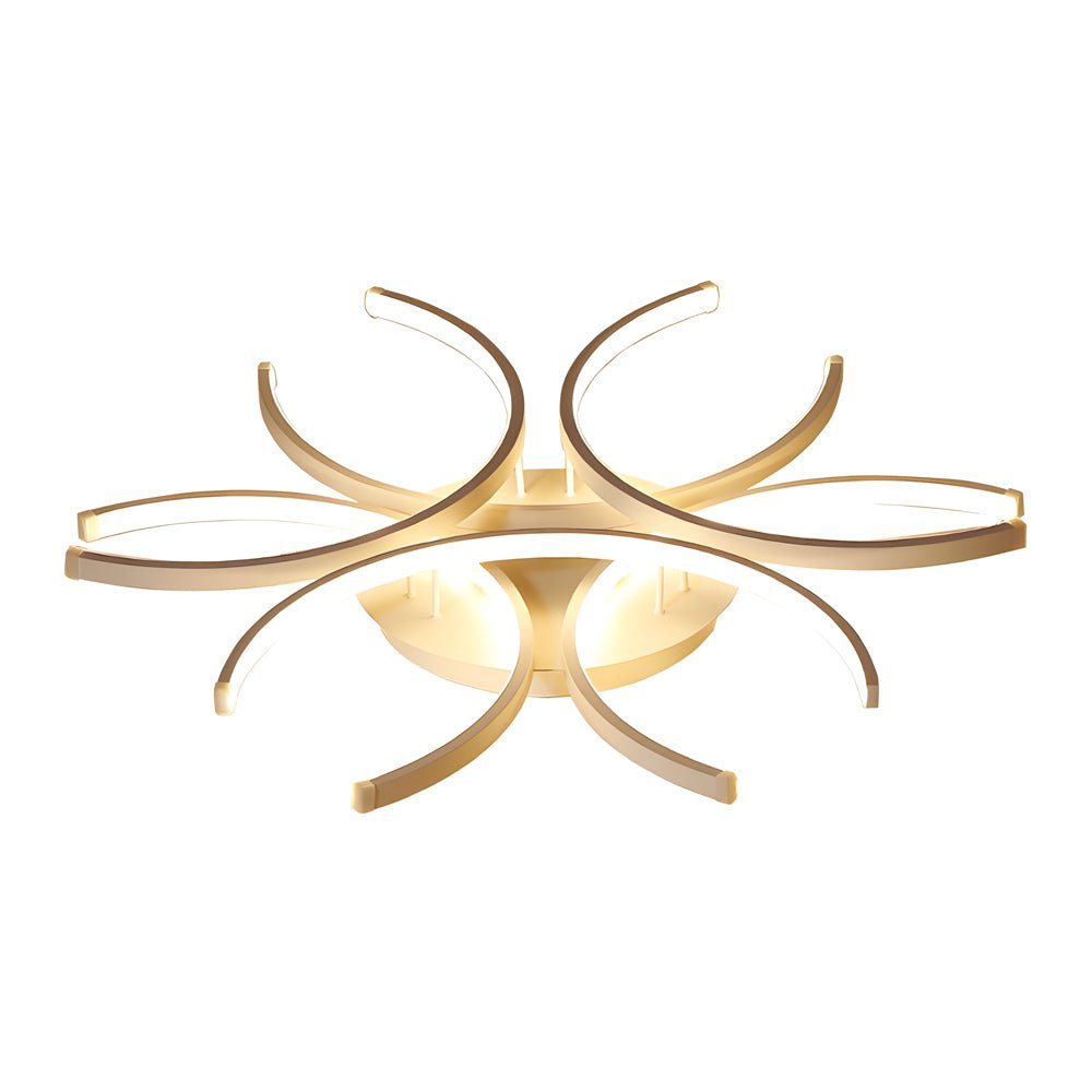 Simple Semi-Circle Flower LED Dimmable Ceiling Light