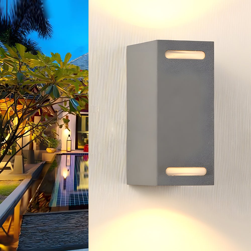 Simple Square Waterproof LED Outdoor Wall Light