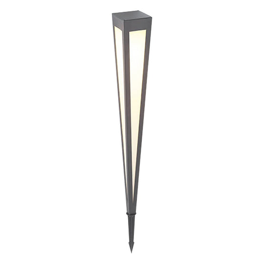 Adjustable RGB Solar LED Pathway Light with Square Top and Conical Base