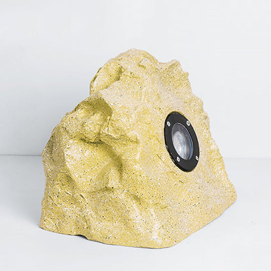Resin Stone-Inspired Warm LED Garden Light Outdoor Illumination