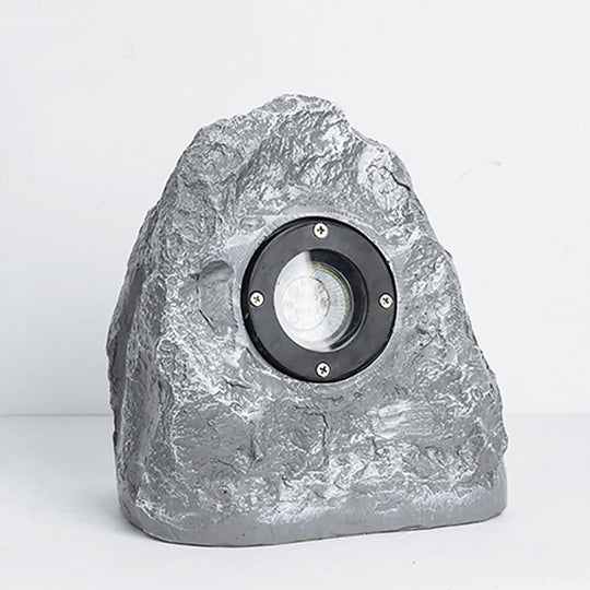 Resin Stone-Inspired Warm LED Garden Light Outdoor Illumination