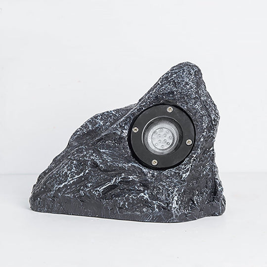 Resin Stone-Inspired Warm LED Garden Light Outdoor Illumination
