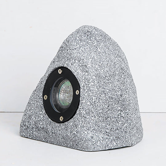 Resin Stone-Inspired Warm LED Garden Light Outdoor Illumination