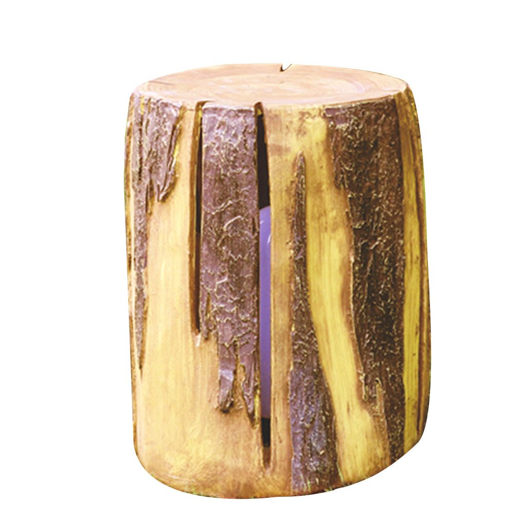 Realistic Tree Stump LED Outdoor Garden Light Cylindrical Design