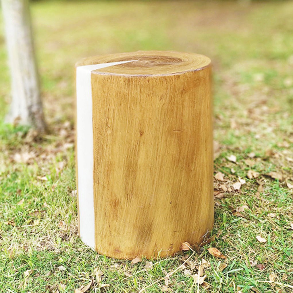 Realistic Tree Stump LED Outdoor Garden Light Cylindrical Design
